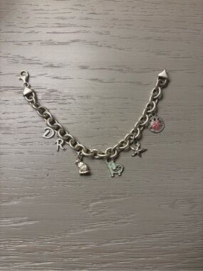 Sterling Silver Charm Bracelet with charms